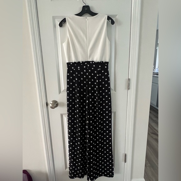 Elle Black and White Polka Dot Jumpsuit - Picture 2 of 4